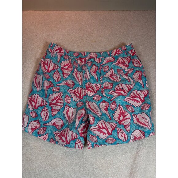 Mens Tropical Seashell Print Swim Trunks With Elastic Waist & Drawstring xl - Picture 2 of 16